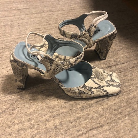 Henry Ferrera Snake Skin Shoes l SZ 38 - Picture 2 of 9